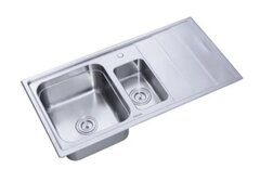 Chiuveta Freddo SN9012S, 2 Cuve dreapta, Anticalcar, Inox, 97*50cm